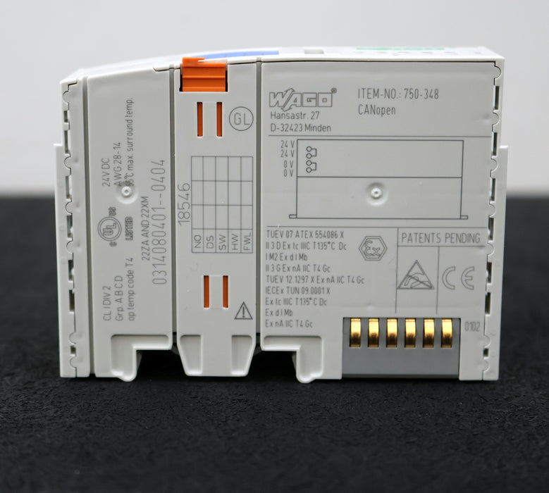 Bild des Artikels WAGO-ECO-Buscoupler-CANopen-D-SUB-Item-No.-750-348-24VDC-unbenutzt-in-OVP