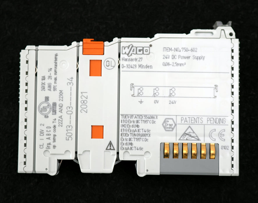 Bild des Artikels WAGO-2x-Feldbus-Power-Supply-Item-No.-750-602-24VDC-unbenutzt