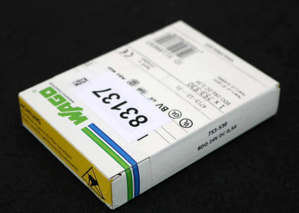 Bild des Artikels WAGO-Feldbus-Ausgangsklemme-Item-No.-753-530-8DO-24VDC-0,5A-unbenutzt-in-OVP