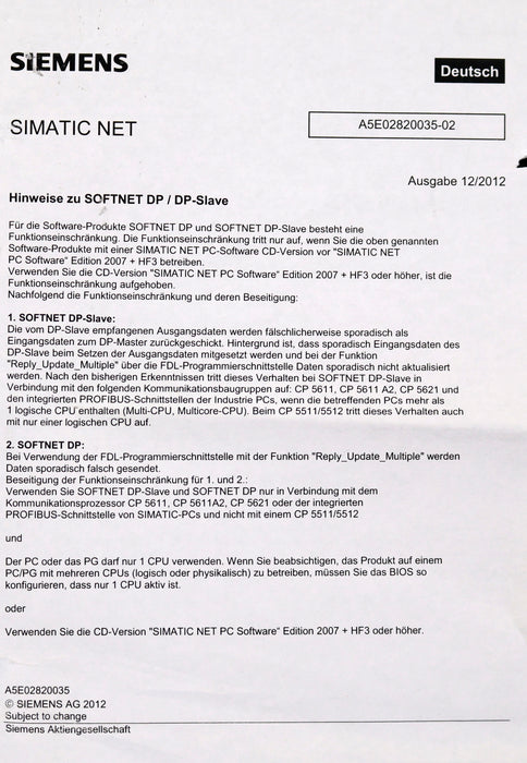 Bild des Artikels SIEMENS-SIMATIC-CP-5621-PCI-EXPRESS-Kommunikationsprozessor-6GK1562-1AA00