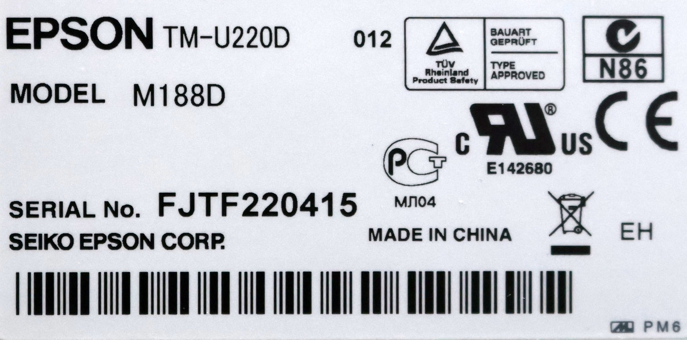 Bild des Artikels EPSON-TM-U220D-Bon-Nadeldrucker-Model-M188D-unbenutzt-in-OVP
