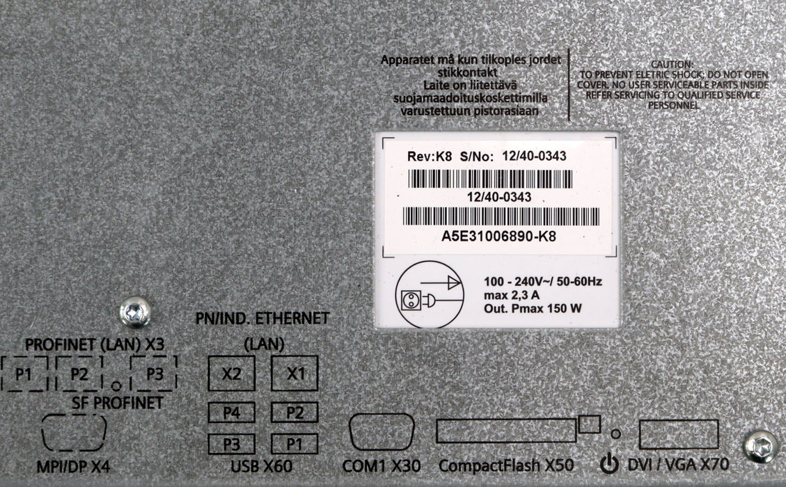 Bild des Artikels SIEMENS-SIMATIC-HMI-IPC677C-Panel-PC-6AV7894-0BG30-0AC0-Vers.-25-gebraucht