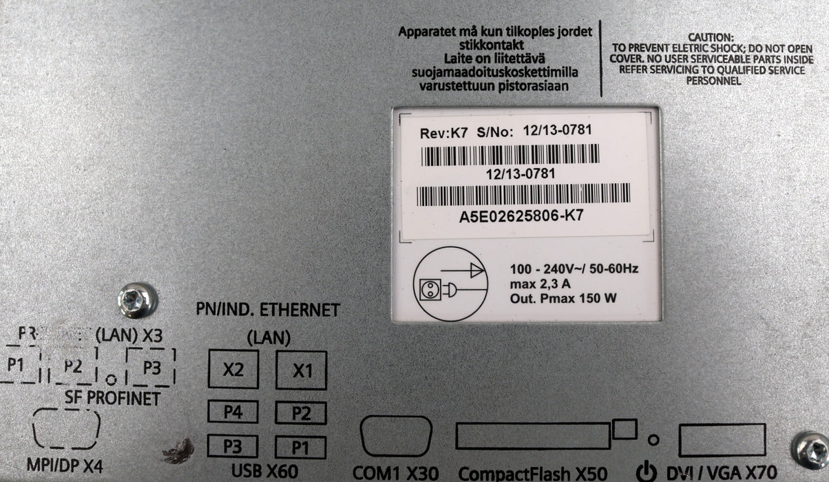 Bild des Artikels SIEMENS-SIMATIC-HMI-IPC677C-Panel-PC-6AV7894-0BG40-0AE1-Vers.-18-gebraucht