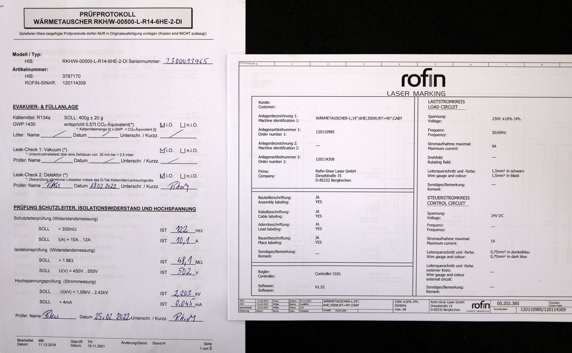 Bild des Artikels COHERENT-Kühleinheit-für-Lasermarkierungsgeräte-Type-RKH/W-00500-L-R14-6HE-2-DI