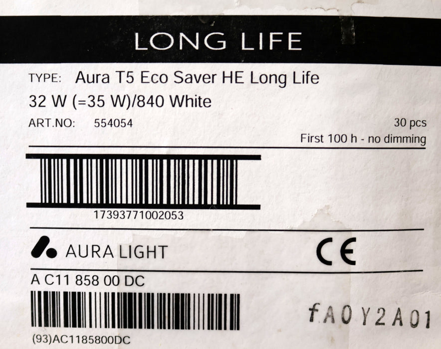 Bild des Artikels LONG-LIFE-30x-Leuchtstofflampe-Type-Aura-T5-Eco-Saver-HE-Art.Nr.-554054-32W