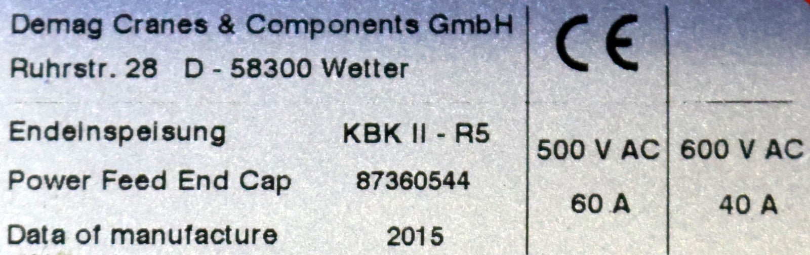 Bild des Artikels DEMAG-5m-KBK-II---R5-Kranbaukasten-Geradstück-Art.--Nr.:-87360544-/-87355544