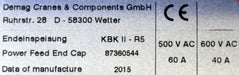 Bild des Artikels DEMAG-5m-KBK-II---R5-Kranbaukasten-Geradstück-Art.--Nr.:-87360544-/-87355544