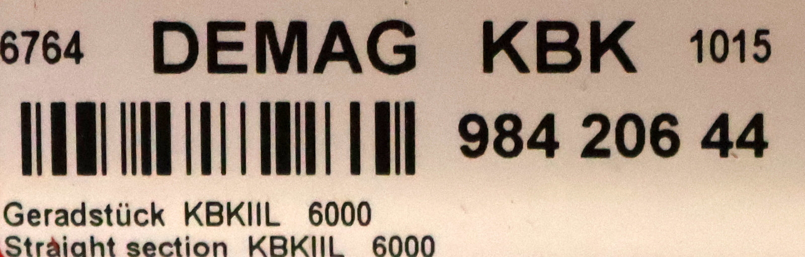 Bild des Artikels DEMAG-3,2m-KBK-II-L-Kranbaukasten-Geradstück-Art.--Nr.:-98420644