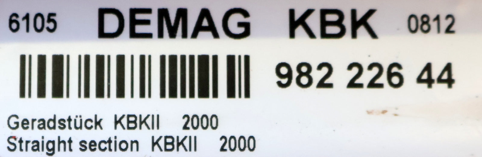 Bild des Artikels DEMAG-2m-KBK-II-Kranbaukasten-Geradstück-Art.--Nr.:-98222644-Länge-2m-gebraucht