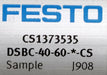 Bild des Artikels FESTO-Normzylinder-DSBC-40-60-*-CS-KolbenØ-40mm-Hub-60mm-gebraucht