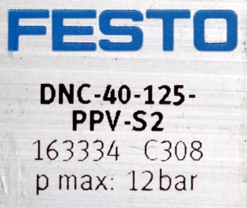 Bild des Artikels FESTO-Normzylinder-DNC-40-125-PPV-S2-Mat.Nr.-163334-KolbenØ-40mm-Hub-125mm