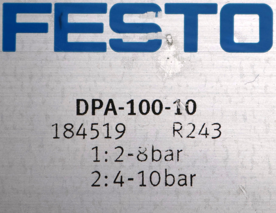 Bild des Artikels FESTO-Druckbooster-DPA-100-10-Mat.Nr.-184519-KolbenØ-100mm-Eingangsdruck-2-8bar