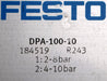 Bild des Artikels FESTO-Druckbooster-DPA-100-10-Mat.Nr.-184519-KolbenØ-100mm-Eingangsdruck-2-8bar