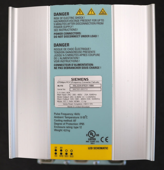 Bild des Artikels SIEMENS-ET200pro-FC-F-Frequenzumrichter-6SL3235-0TE21-1SB0-Gehäuse-beschädigt