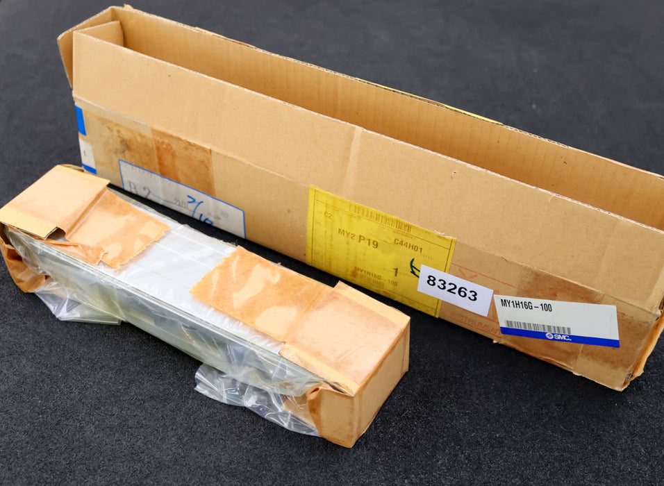 Bild des Artikels SMC-Kolbenstangenloser-Bandzylinder-Typ-MY1H16G-100-max.-0,8MPa