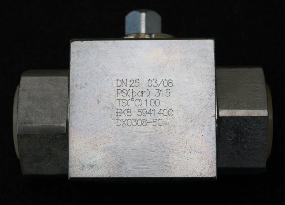 Bild des Artikels ARGUS-Blockkugelhahn-BK8-1''-DN25-315bar-100°C-unbenutzt