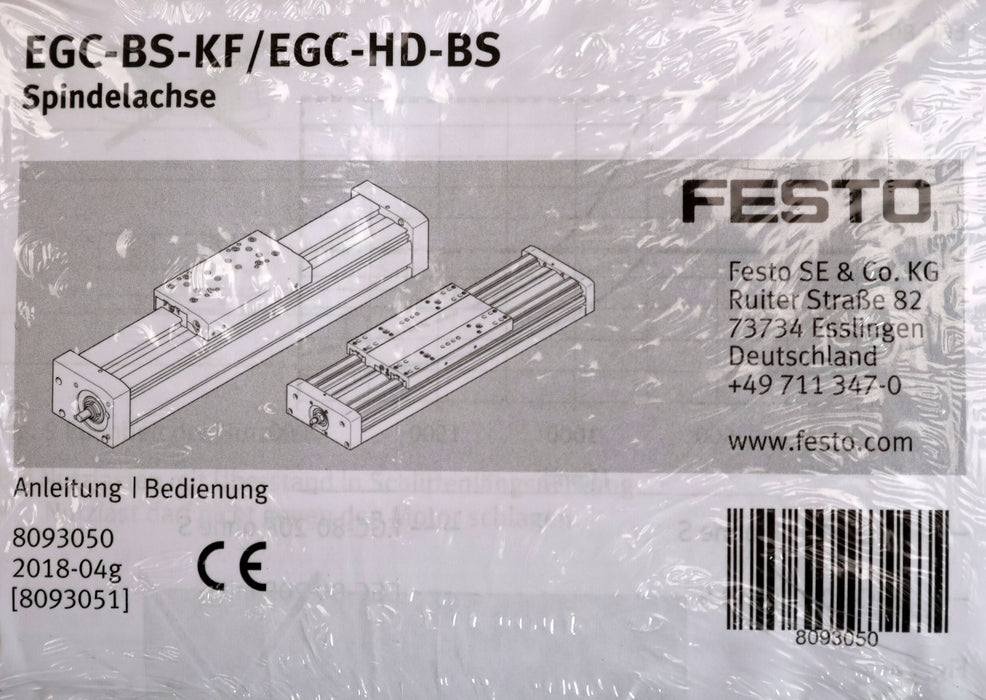 Bild des Artikels FESTO-Spindelachse-EGC-80-400-BS-20P-KF-0H-MR-GK-Mat.Nr.-556808-Baugröße-80