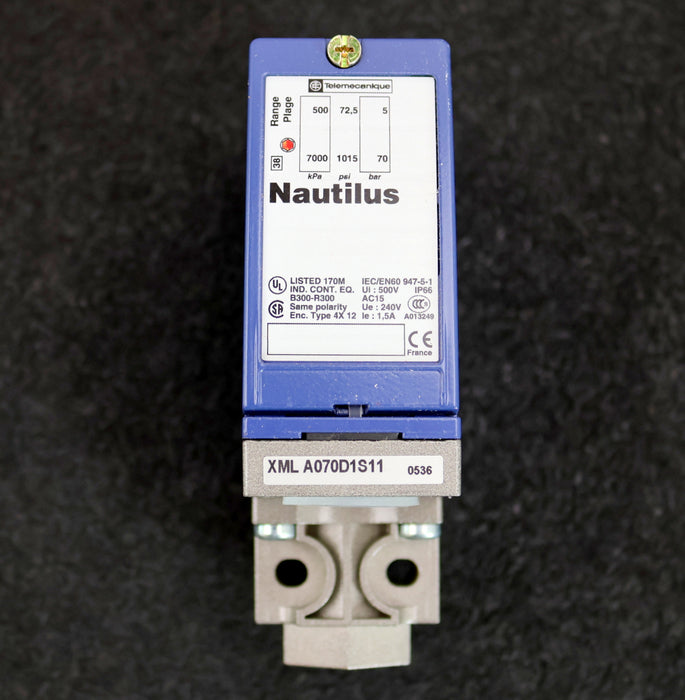 Bild des Artikels TELEMECANIQUE-Druckschalter-Pressure-Switch-XML-A070D1S11-70bar-unbenutzt