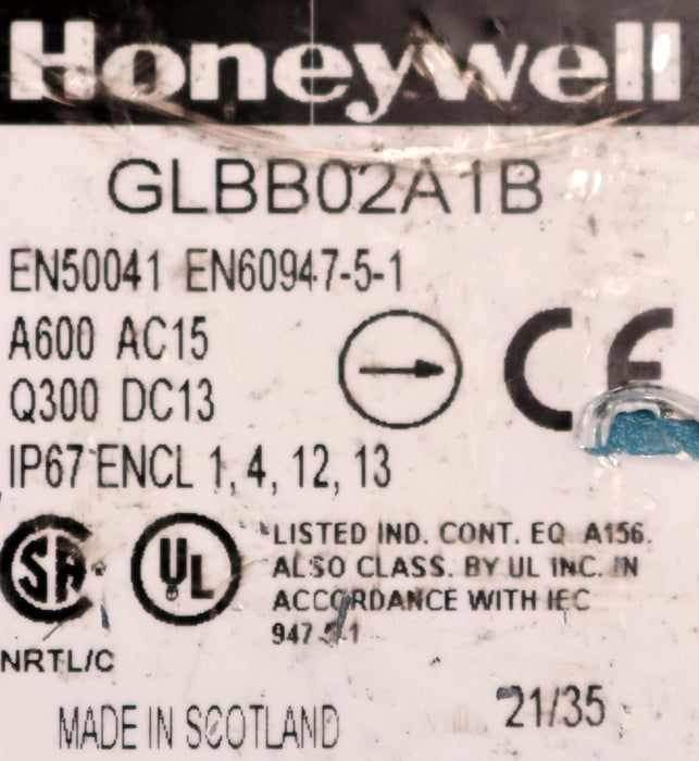 Bild des Artikels HONEYWELL-Positionsschalter-GLBB02A1B-gebraucht