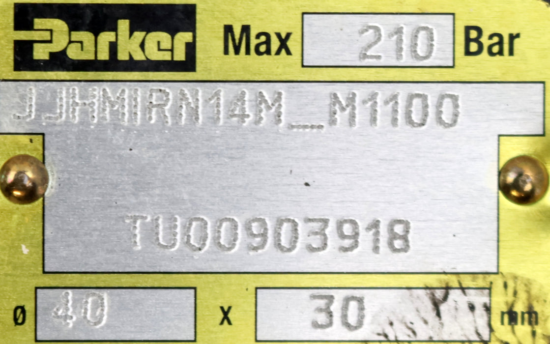Bild des Artikels PARKER-Hydraulikzylinder-JJHMIRN14M-M1100-Ø-40X30mm-max.-210bar-gebraucht