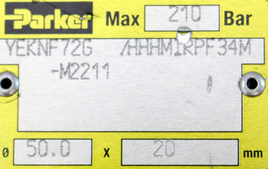 Bild des Artikels PARKER-Hydraulikzylinder-HHHMIRPF34M-M2211-Ø-50x20mm-max.-210bar-gebraucht