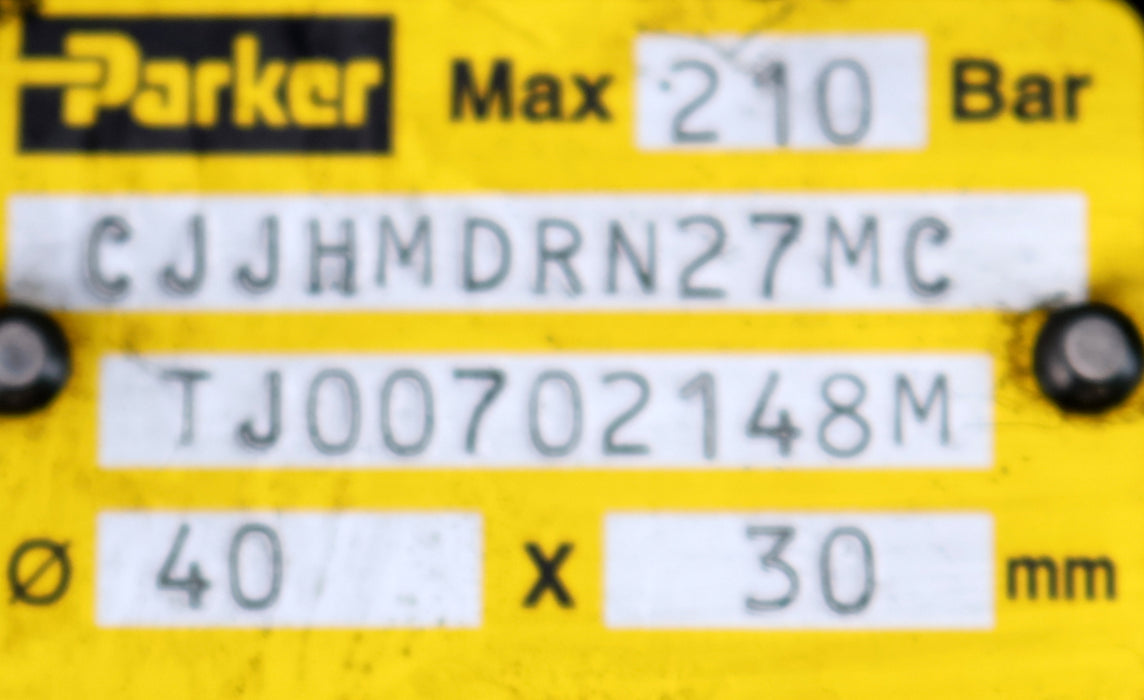 Bild des Artikels PARKER-Hydraulikzylinder-CJJHMDRN27MC-Ø-40X30mm-max.-210bar-gebraucht