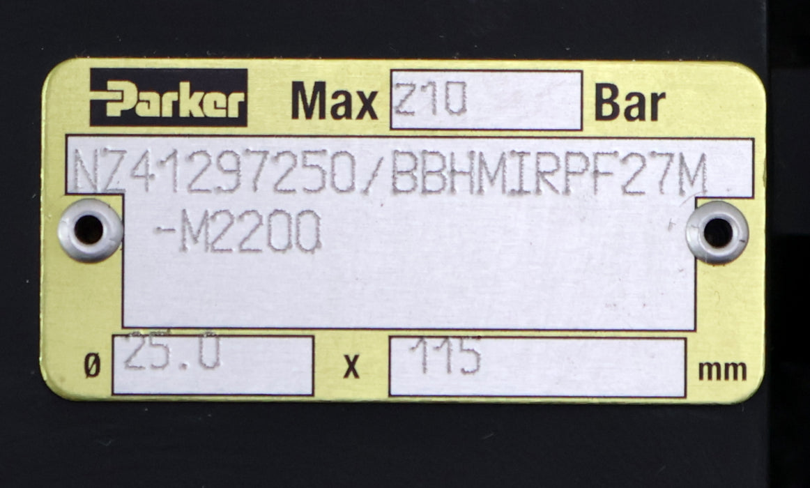 Bild des Artikels PARKER-Hydraulikzylinder-mit-Kuppelbolzen-BBHMIRPF27M-M2200-Ø-25X115mm