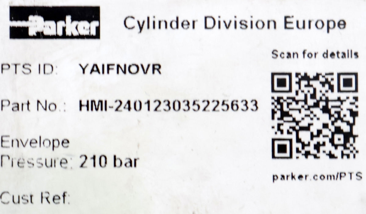 Bild des Artikels PARKER-Hydraulikzylinder-HMI-240123035225633-max.-210bar-gebraucht