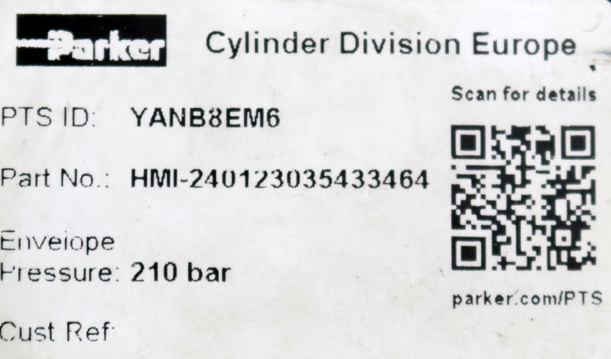 Bild des Artikels PARKER-Hydraulikzylinder-HMI-240123035433464-max.-210bar-gebraucht