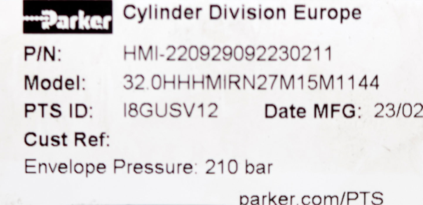 Bild des Artikels PARKER-Hydraulikzylinder-HMI-220929092230211-Model:-32.0HHHMIRN27M15M1144