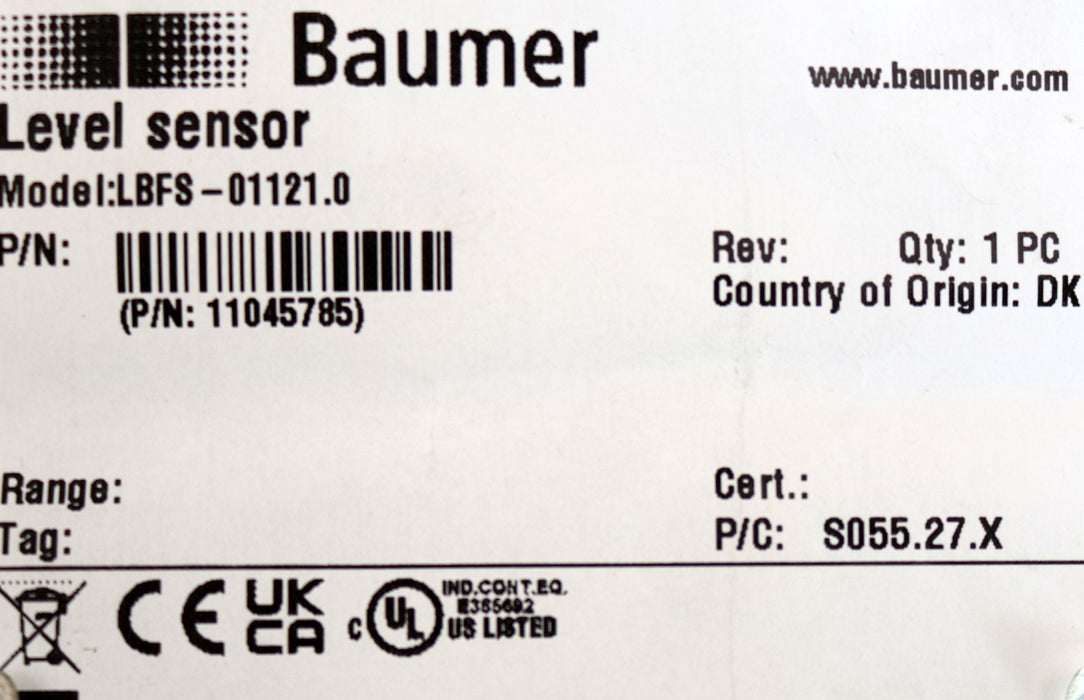 Bild des Artikels BAUMER-Kapazitiver-Grenzstandssensor-CleverLevel-LBFS-01121.0