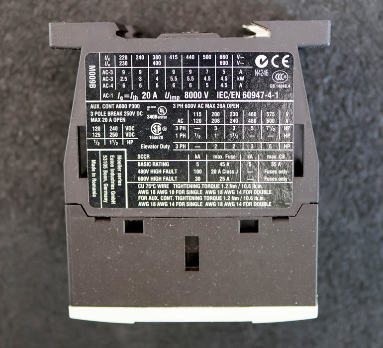 Bild des Artikels EATON-MOELLER-2x-Leistungsschütz-DIL-M9-10-Spulenspannung-230V-50Hz-/-240V-60Hz