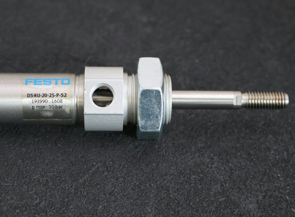 Bild des Artikels FESTO-2x-Rundzylinder-DSNU-20-25-P-S2-Mat.Nr.-193990-KolbenØ-20mm-Hub-25mm
