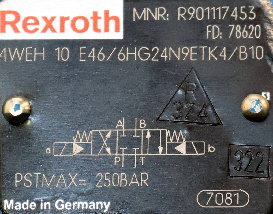 Bild des Artikels REXROTH-Wegeschieberventil-4WEH-10E46/6HG24N9ETK4/B10-MNR:-R901117453