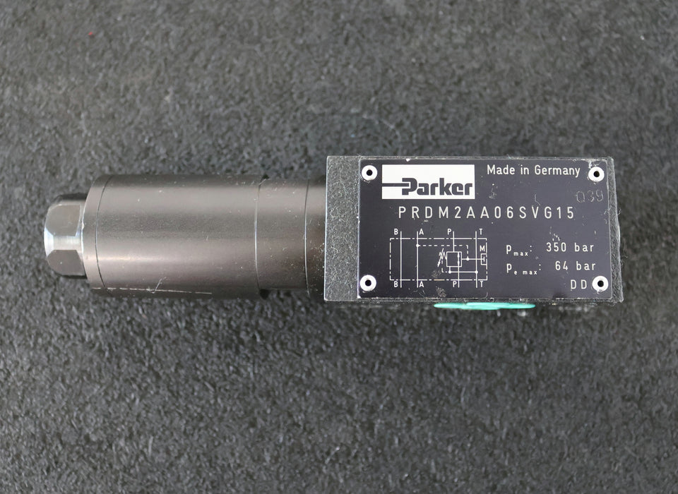 Bild des Artikels PARKER-Druckreduzierungsventil-PRDM2AA06SVG15-Pmax.-350bar-Pe-max.-64bar