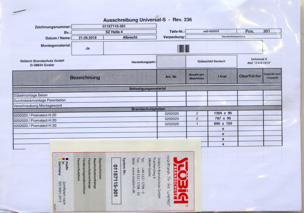 Bild des Artikels STÖBICH-BRANDSCHUTZ-Universeller-Deckenabschluss-Universal-S-1750x1100x700mm