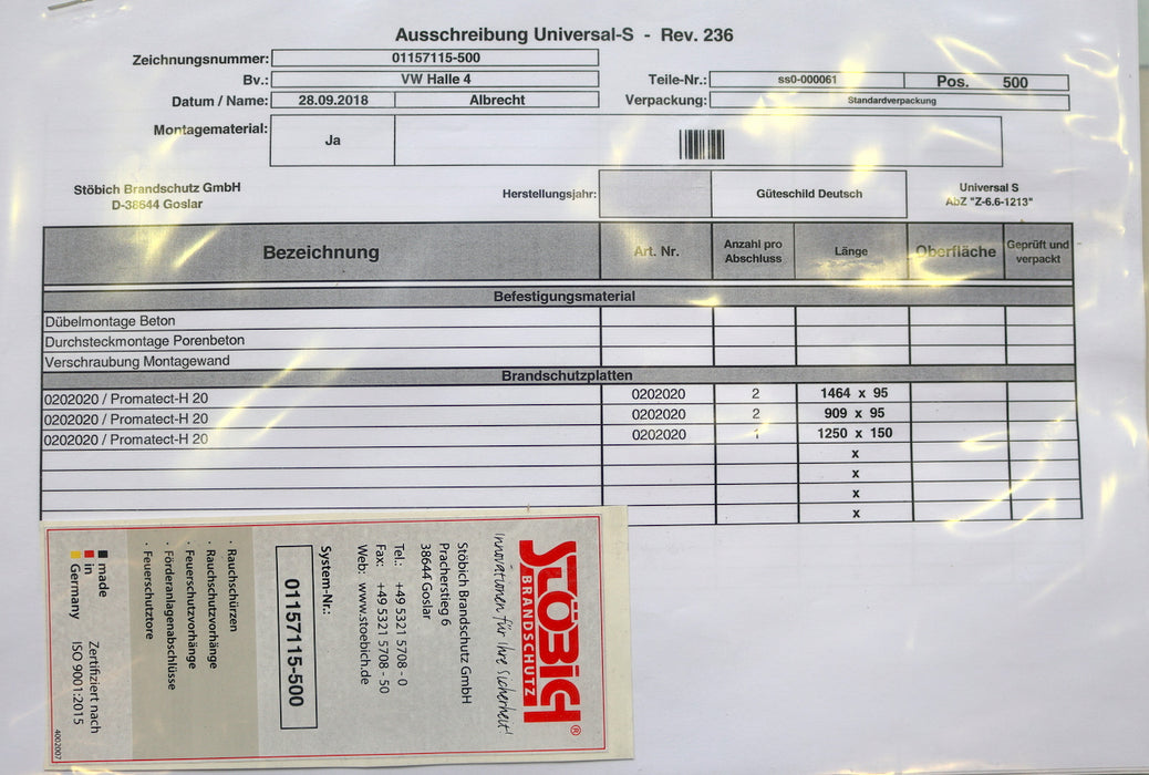 Bild des Artikels STÖBICH-BRANDSCHUTZ-Universeller-Deckenabschluss-Universal-S-2000x1050x700mm