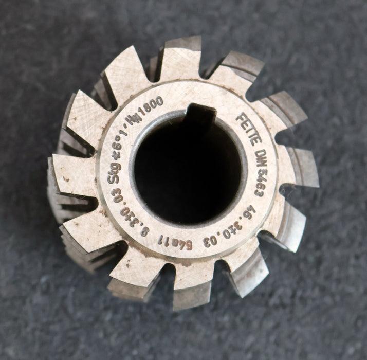 Bild des Artikels FETTE-Keilwellen-Wälzfräser-8-Keile-nach-DIN5463-46,3x54x9,3-KHSS-E