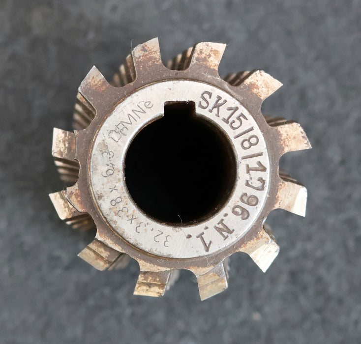 Bild des Artikels Keilwellen-Wälzfräser-8-Keile-32,3x36x6,3mm-HSS-Ø53x63xØ22mm-12-Spannuten