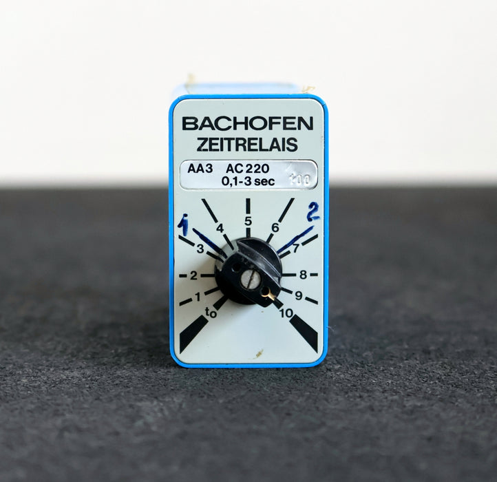 Bild des Artikels BACHOFEN-Zeitrelais-AA3-AC220-0,1-3sec-100-gebraucht