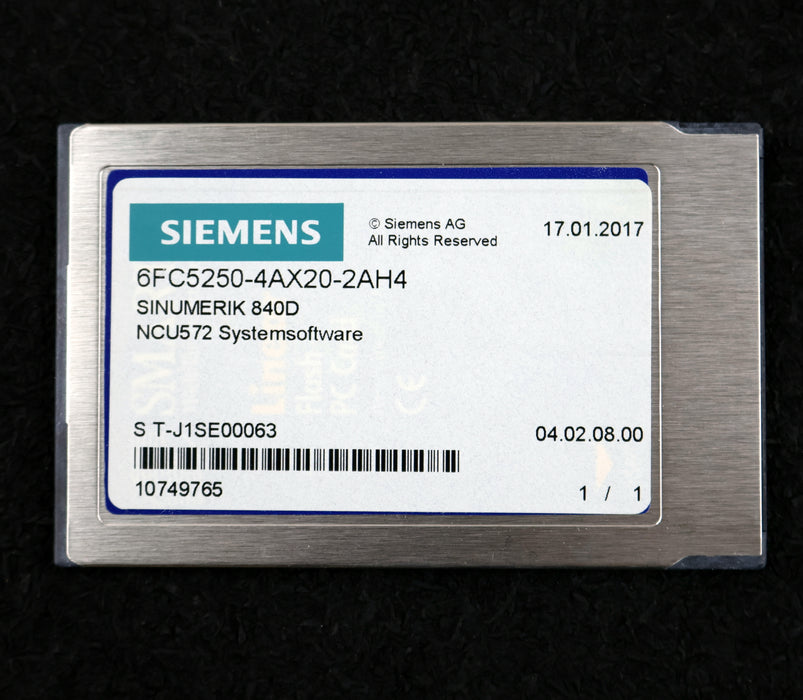Bild des Artikels SIEMENS-SINUMERIK-840D-Systemsoftware-NCU572-6FC5250-4AX20-2AH4-Software-Lizenz