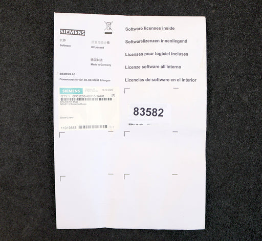 Bild des Artikels SIEMENS-SINUMERIK-840D-Systemsoftware-Standard-NCU571.2-6FC5250-4BX10-3AH0
