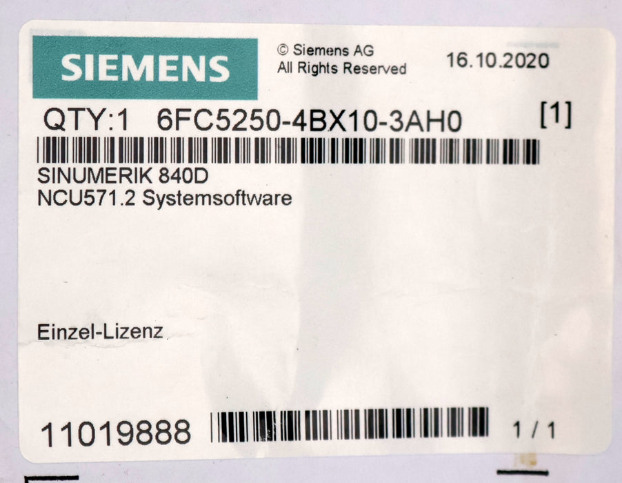 Bild des Artikels SIEMENS-SINUMERIK-840D-Systemsoftware-Standard-NCU571.2-6FC5250-4BX10-3AH0