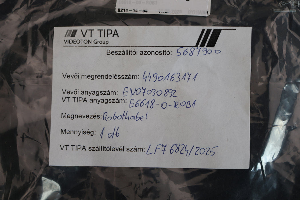 Bild des Artikels VT-TIPA-VIDEOTON-GROUP-Robotik-Kamera-Kabel-1dB-Art.Nr.-E6618-00-R0B1-unbenutzt