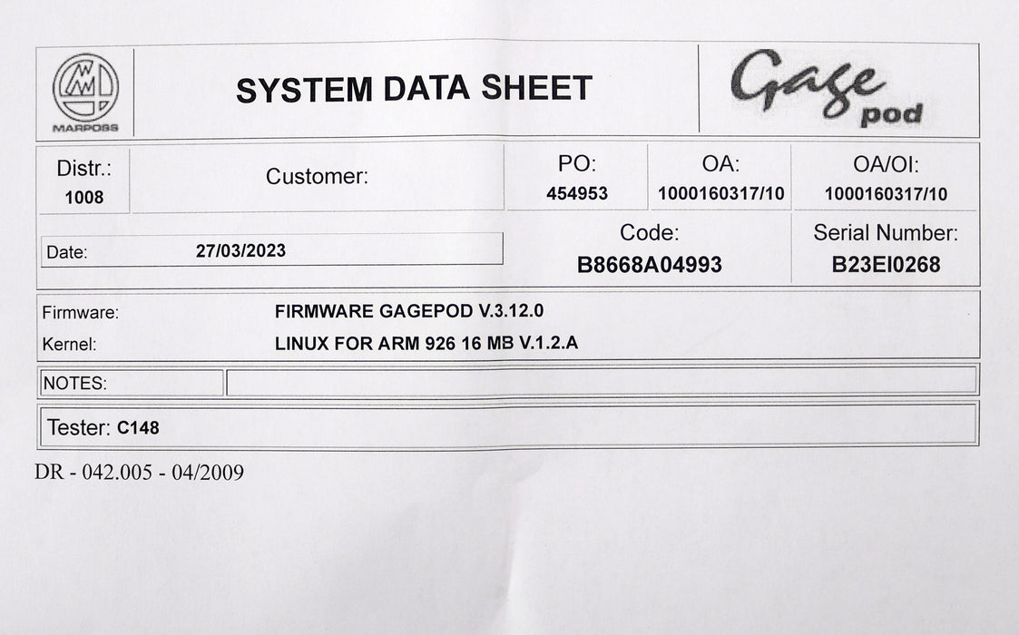 Bild des Artikels MARPOSS-Datenaufnahmesystem-GAGEPOD-ETH-2D-1V-Firmware-GAGEPOD-V.3.12.0