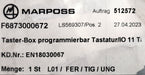 Bild des Artikels MARPOSS-Taster-Box--F6873000672-vorprogrammiert-+-Verbindungskabel-unbenutzt