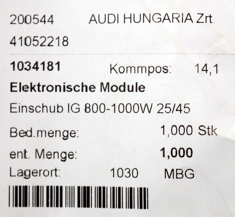 Bild des Artikels ELMA-Elektronikmodul-für-Ultraschall-Reinigungsgerät-Einschub-IG-800-1000W