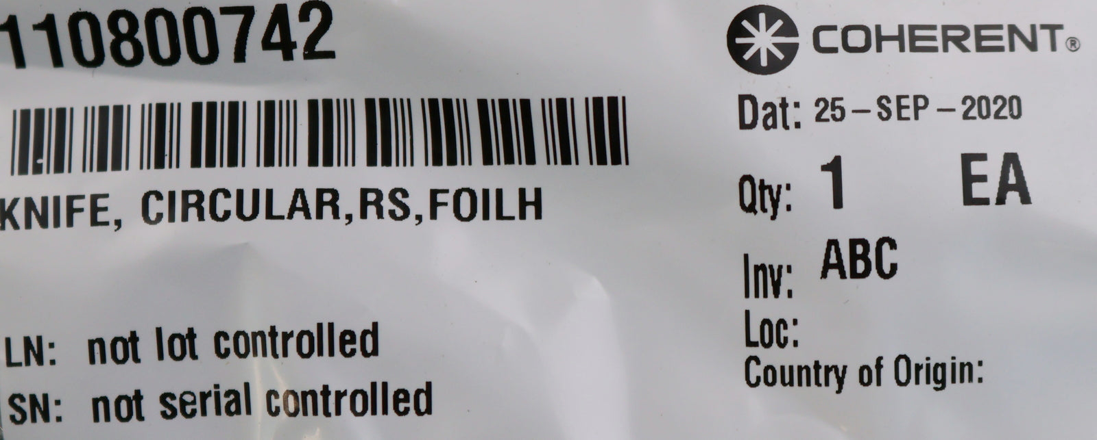 Bild des Artikels COHERENT-Zirkular-Messer-Art.Nr.-110800742-Gravur-16149-Rollmesser-Ø40x30xØ16mm
