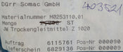 Bild des Artikels DÜRR-SOMAC-/-SUSTAN-JW-Trockengleitmittel-Z-1020-M0253110.01-500ml-unbenutzt