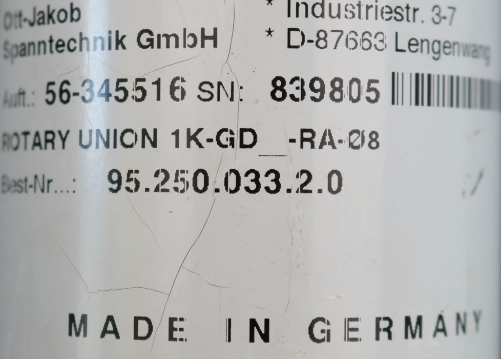 Bild des Artikels OTT-Drehdurchführung-1K-GF_-RA-Ø8-Art.Nr.-95250003320-95.250.033.2.0-OVP